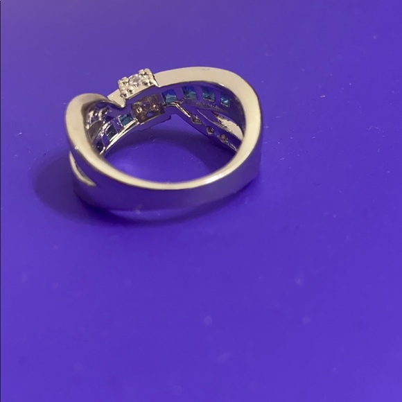 Blue sterling silver Ring - Picture 7 of 7